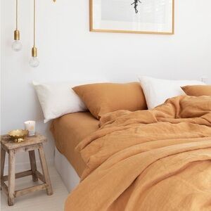 Magic Linen King Sheet Set in Tan